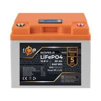 Аккумулятор LP LiFePO4 12,8V – 50 Ah (640Wh) (BMS 40A/40А) пластик LCD Smart BT