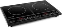 Індукційна електроплитка 4000W, Black, 2 комфорки діаметром 20см, дисплей, таймер, обмінна гарантія EKH008 Induction Hot Plate