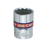 Головка торцевая KING TONY 1/4" 9/32" 12PT CHROME (233009S)