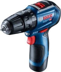 Шуруповерт-дрель ударная аккумуляторная Bosch GSB 12V-30, 12В 2х2А•час, 18•30Нм, 20+2, 0-420•1600об•мин, кейс, 0.82кг