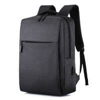 Рюкзак для ноутбука Merlion 14&amp;quot;, вихід під USB-кабель, 32х11х41 см, Black