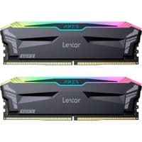 Lexar® Ares DDR5 (2X16GB) 6800 CL34 1.4V Memory with heatsink and RGB lighting,Dual pack, Black Color, EAN: 843367133543