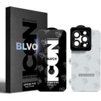 Скло захисне Armorstandart Supreme Set Black Icon Apple iPhone 15 Pro Max (ARM74188)