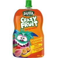 Детское пюре Jaffa Crazy Fruit Фруктовый десерт из манго, бананов, гуавы и маракуей 100 г (4820192262002)