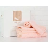 Полотенце MirSon набор банных 5080 Elite SoftNess Peach 40х70, 50х90, 70х140, (2200003975727)