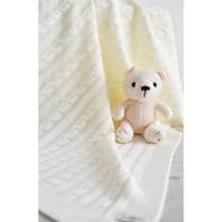 Плед Прованс Soft косы Молочный 90x130 см (11684)