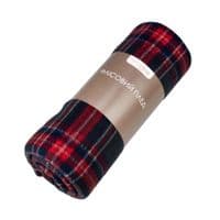 Плед Home Line флисовый Полар красно-серый, 220х160см (164479)