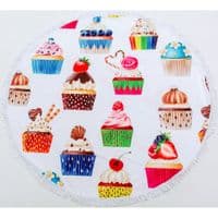 Полотенце MirSon пляжное №5059 Summer Time Muffins 150x150 см (2200003180855)