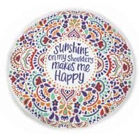 Полотенце MirSon пляжное №5073 Summer Time Sunshine 150x150 см (2200003947816)