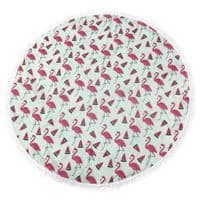 Полотенце MirSon пляжное №5077 Summer Time Menthol Flamigo 150x150 см (2200003947854)