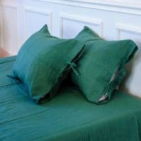 Наволочка MirSon Лен Natural Linen 45х45 Green Apple (2200005372050)