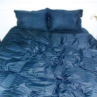 Пододеяло MirSon Satin Stripe 30-0021 Dark Blue 143х210 см (2200005255896)