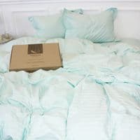 Пододеяло MirSon Satin Stripe 30-0013 Azure 110х140 см (2200005252529)