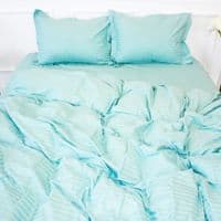 Пододеяло MirSon Satin Stripe 30-0015 Green Wave 200х220 см (2200005253403)