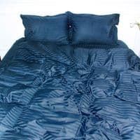 Пододеяло MirSon Satin Stripe 30-0021 Dark Blue 220х240 см (2200005255933)