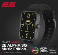 УЦИНКА! Смарт-часы 2E Alpha SQ Music Edition 46мм, 1.78", 368x448, AMOLED, BT 5.2, Черный