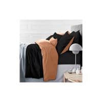 Постельное белье MirSon Сатин Dark Coffee 0165+0055 220х240 - King Size (2200001169548)