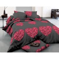 Постільна білизна MirSon Сатин 22-1290-1 Heart of flowers 2х143х210 (2200004110226)