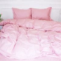 Постельное белье MirSon Satin Stripe 30-0007 Pink 200х220 Евро (2200005249888)
