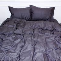 Постельное белье MirSon SatinStripe 30-0012DarkGray 143х210 Полуторный (2200005251959)