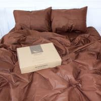 Постельное белье MirSon Ranforce Elite 19-1217 Chocolate perla 175х210 (2200004670560)