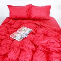 Постельное белье MirSon SatinStripe 30-0018Red 200х220 Евро (2200005254516)