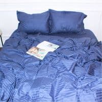 Постельное белье MirSon SatinStripe 30-0020SmokyBlue 175х210 Двуспальный (2200005255346)