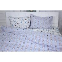 Постельное белье MirSon Бязь Ranforce Elite 17-0527 Bunnies Семейный (2200004682259)