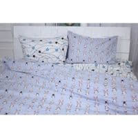 Постельное белье MirSon Бязь Ranforce Elite 17-0527 Bunnies Семейный 160x220 (2200004733067)