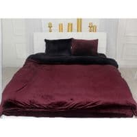 Постельное белье MirSon Велюр Winter Frost 28-0007 + 28-0002 Poinsettia Velvet 160х220 (2200004007410)