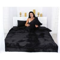 Постельное белье MirSon Велюр Winter Frost 28-0007 Black Velvet Полуторный (2200004000343)