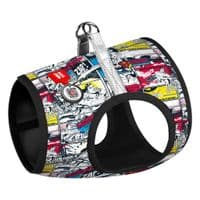 Шлей для собак WAUDOG Clothes с QR паспортом "Супермен комикс" XS4 (1004-4006)