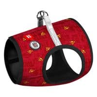 Шлей для собак WAUDOG Clothes с QR паспортом "Супермен красный" S2 (1012-4007)