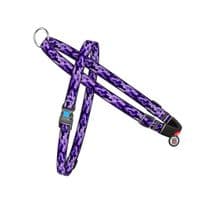 Шлей для собак WAUDOG Nylon с QR-паспортом "Фиолетовый камо" M (5405)