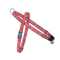 Шлей для собак WAUDOG Nylon с QR-паспортом "Этно красный" L (5449)