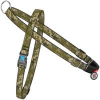 Шлей для собак WAUDOG Nylon с QR-паспортом "Милитари" S (326-4026)