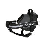 Шлей для собак Dog Extreme Police N4 с фонариком 70-100 см черный (07071)