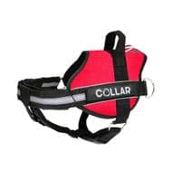 Шлей для собак Dog Extreme Police N5 с фонариком 85-115 см красный (07133)