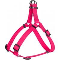 Шлей для собак WAUDOG Waterproof металлическая пряжка-фастекс M Ш 20 мм Д 50-80 см розовая (27657)