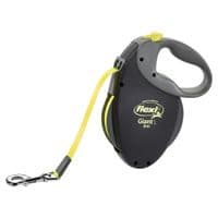 Поводок для собак Flexi Giant Neon L лента 8 м (черный) (4000498015568)