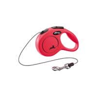 Поводок для собак Flexi New Classic XS трос 3 м (красный) (4000498022405)
