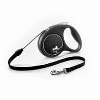 Поводок для собак Flexi Black Design М трос 5 м (черный) (4000498033401)