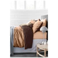 Постельное белье MirSon Сатин Premium Cappuccino 0165+0211 2х160х220 (2200001718548)