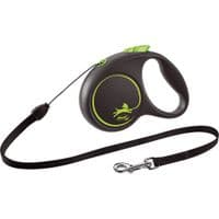 Поводок для собак Flexi Black Design S трос 5 м (зеленый) (4000498033326)