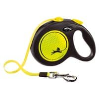 Поводок для собак Flexi New Neon L лента 5 м (черный) (4000498031711)