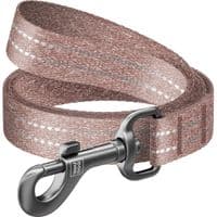 Поводок для собак WAUDOG Re-cotton световозвращающий M Ш 20 мм Д 150 см коричневый (40146)