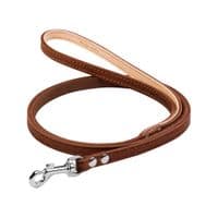 Поводок для собак Collar одинарный непрошитый Ш 8 мм Д 122 см коричневый (04476)