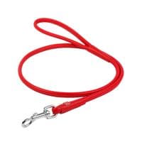 Поводок для собак WAUDOG Glamour круглый XS d 4 мм Д 122 см красный (33883)