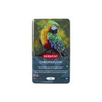 Олівці кольорові Derwent Chromaflow 12 кол. у металевому пеналі (5028252616119)