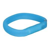 Ошейник для животных  Trixie светится с USB M-L 50 см/30 мм синий (4053032126718)